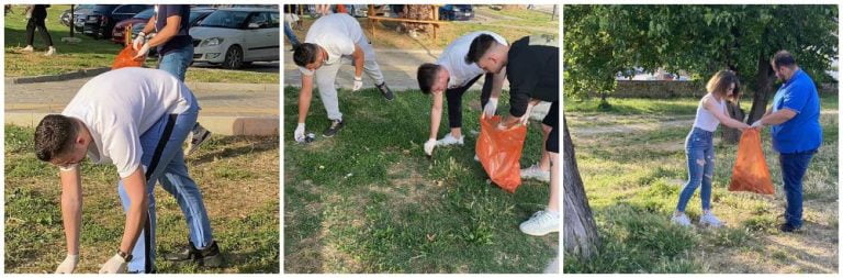 Εθελοντικός καθαρισμός στο πάρκο της Δορυλαίου από μέλη της ΟΝΝΕΔ Σερρών (video)