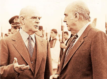 K Karamanlis A Papandreou