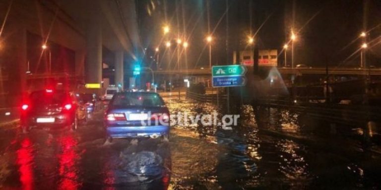 Διακοπή κυκλοφορίας στην Ε.Ο. Θεσσαλονίκης – Πολυκάστρου – Ευζώνων λόγω βροχόπτωσης