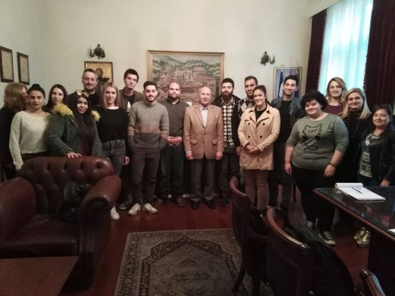 Επίσκεψη των σπουδαστών Δημοσιογραφίας του ΙΕΚ Σερρών στον Αντιπεριφερειάρχη