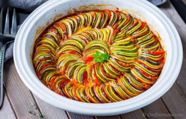 a bowl of food on a table