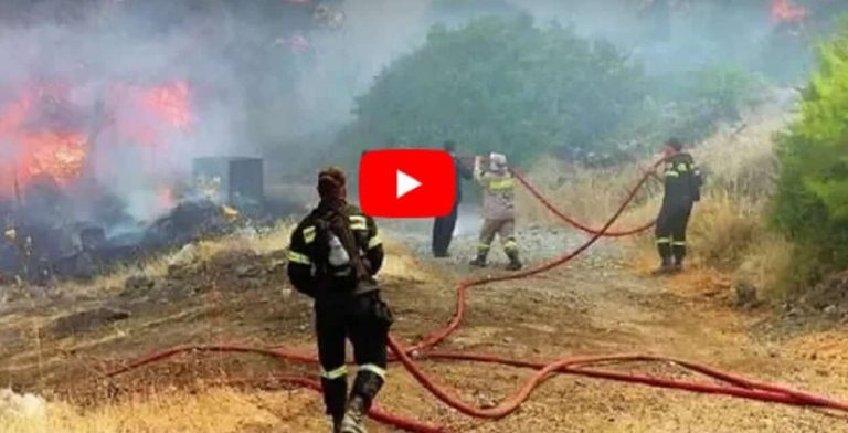 Πυρκαγιά στο Ρούπελ -Σε εισαγγελέα και ανακριτή ο Βούλγαρος εμπρηστής (video)