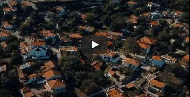 Σκρα: Δείτε το ιστορικό χωριό του Κιλκίς με τους μαγευτικούς καταρράκτες από drone