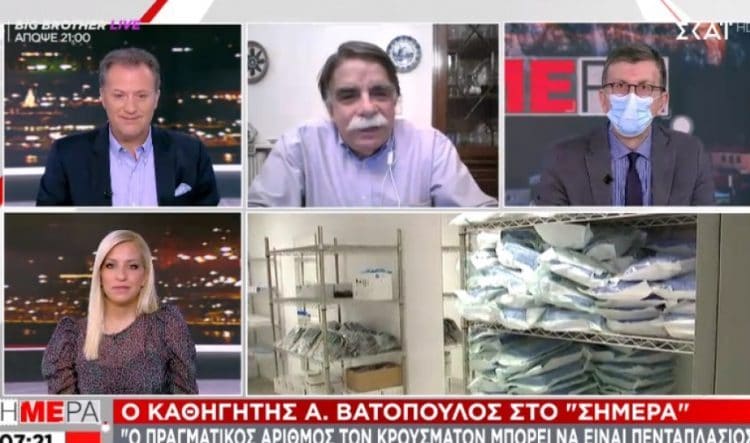 Βατόπουλος: Πρόβλημα στην επαρχία-Μπορεί κάποιες περιοχές να έχουν lockdown και κάποιες όχι
