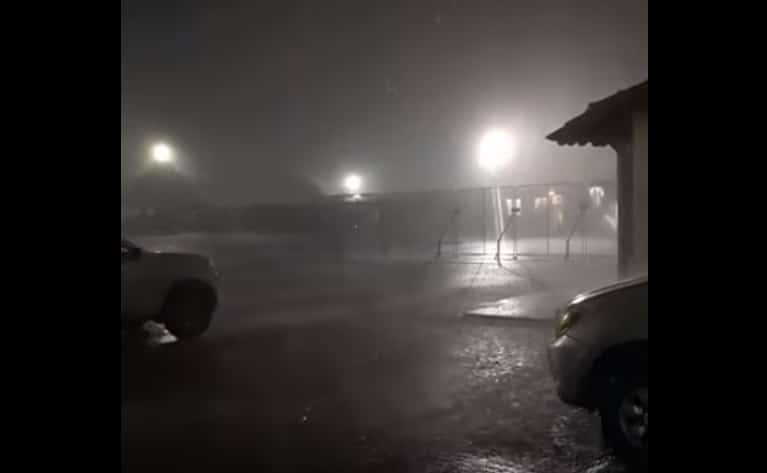 Σφοδρή καταιγίδα στη Χαλκιδική (video)