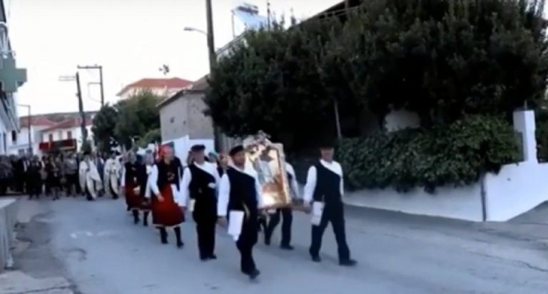 Εσπερινός και Αρτοκλασία για τον Άγιο Γεώργιο στο Βαμβακόφυτο Σερρών (video)