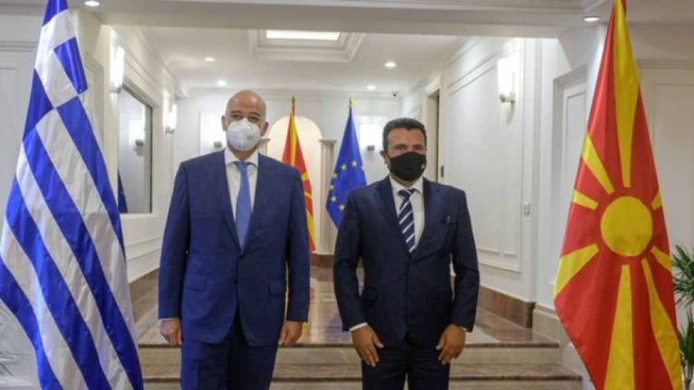 Συνάντηση Ν. Δένδια με τον πρωθυπουργό της Βόρειας Μακεδονίας (φωτο)