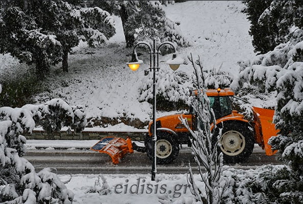 Σέρρες: Έκτακτο Δελτίο Επικίνδυνων Καιρικών Φαινομένων -Πυκνές χιονοπτώσεις και θυελλώδεις άνεμοι