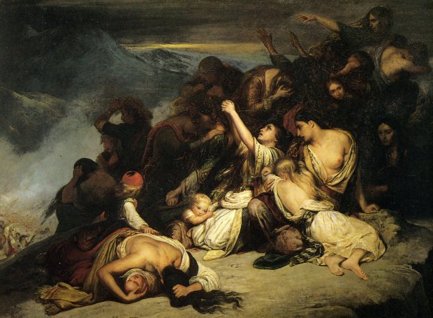 Οι Σουλιώτισσες πίνακας του Αρί Σεφέρ 1827
