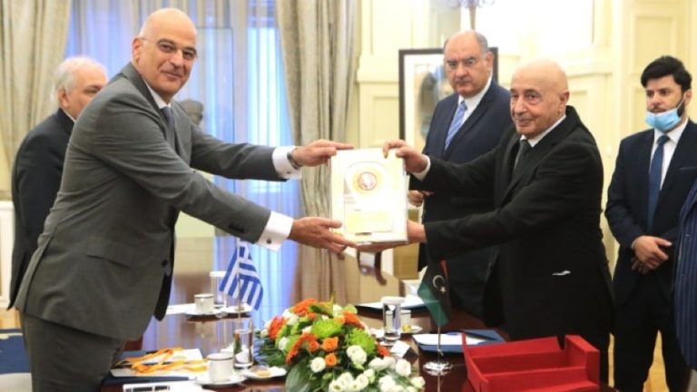 Συνάντηση Δένδια-Σάλεχ: Άκυρα τα μνημόνια, είπε ο πρόεδρος της Βουλής της Λιβύης