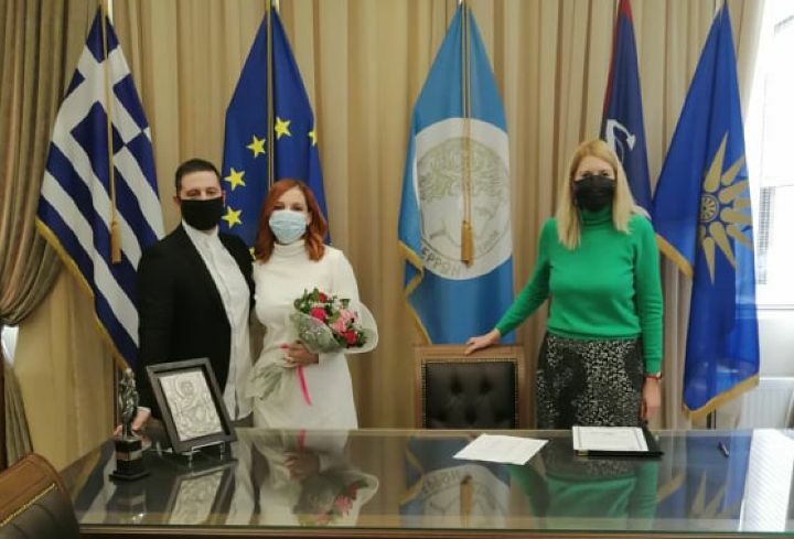 Σέρρες: Παντρεύτηκαν ο Κυριάκος Τερζίδης και η Ιωάννα Βλαχοπούλου- φωτο