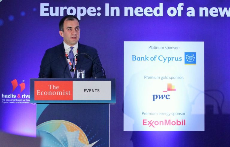 Ο Τάσος Χατζηβασιλείου στο συνέδριο του Economist στην Κύπρο