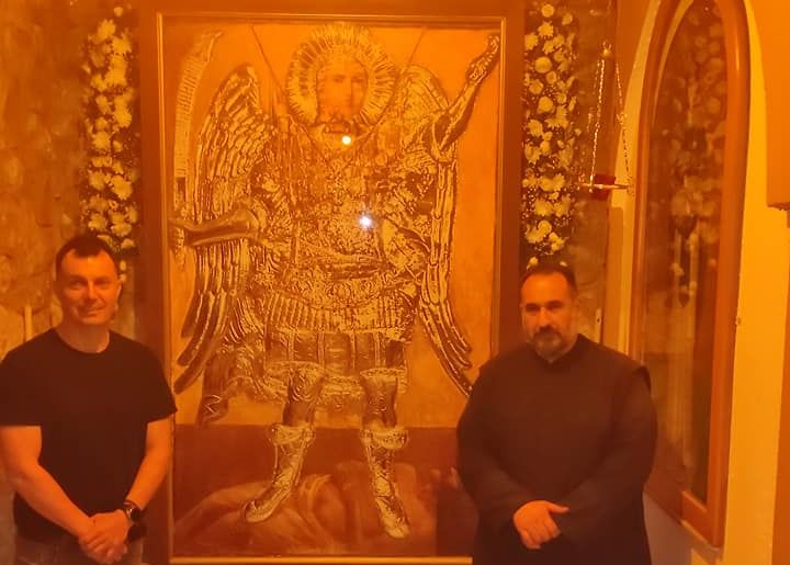 Σέρρες: Ακριβές αντίγραφο της εικόνας του Αρχάγγελου Μιχαήλ του Πανορμίτη στον ιερό ναό Αγίας Παρασκευής Σιδηροκάστρου