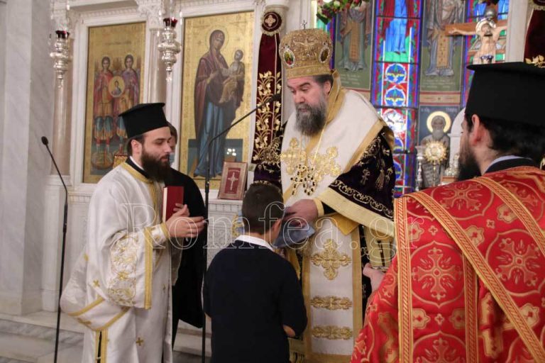 Κυριακή της Ορθοδοξίας: Ο Σερρών Θεολόγος χειροθέτησε αναγνώστη τον 10χρονο Απόστολο