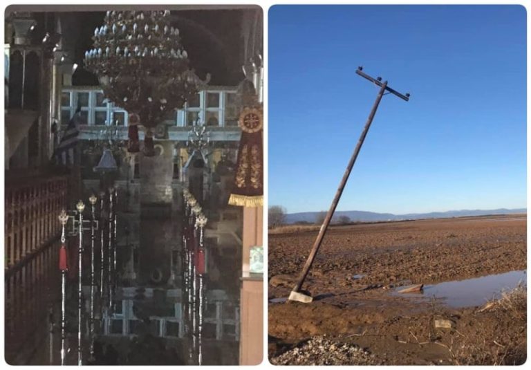 Σέρρες: Εικόνες απελπισίας στον Αχινό- Πλημμύρισε ξανά και η εκκλησία