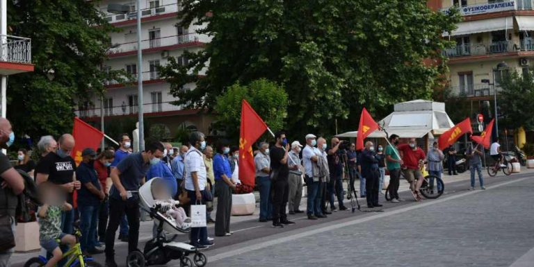 Συγκέντρωση κάλεσμα του ΚΚΕ Σερρών κατά του εργασιακού νομοσχεδίου (video)
