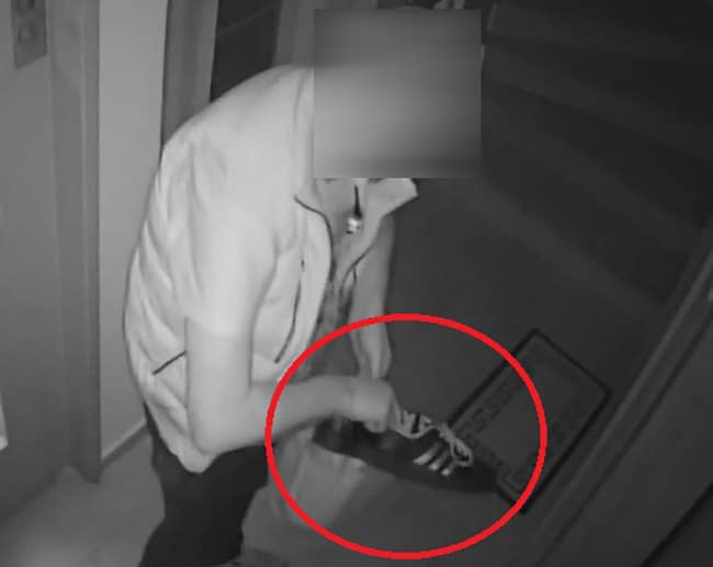 Καβάλα: Πιάστηκε από κάμερα να κλέβει παπούτσια σε εξώπορτα διαμερίσματος αφού πρώτα τα… μύρισε!