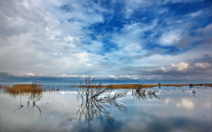 Το μελαγχολικό τοπίο της λίμνης Δοϊράνης (Φωτο)