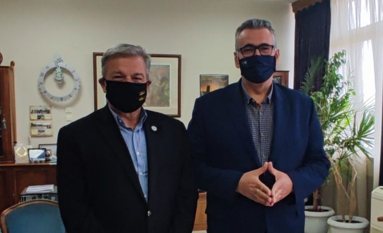 Τον Δήμαρχο Σιντικής επισκέφτηκε ο Πρόεδρος του ΕΒΕΣ Αθανάσιος Μαλλιαράς