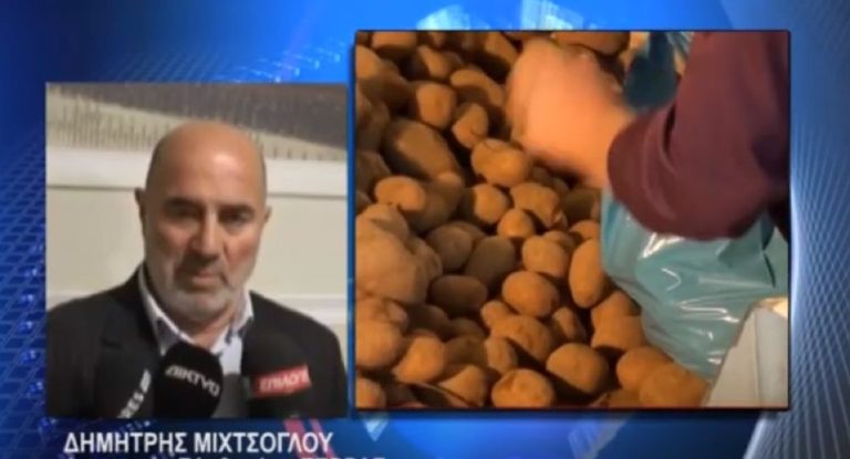Βροντού Σερρών: Στις αποθήκες αδιάθετοι 10 χιλ τόνοι πατάτας (video)