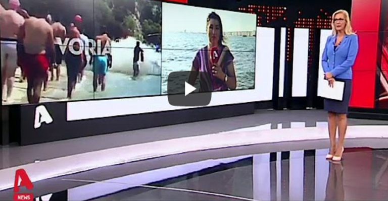 H αντίδραση της Σερραίας παρουσιάστριας του Alpha την ώρα του σεισμού(video)