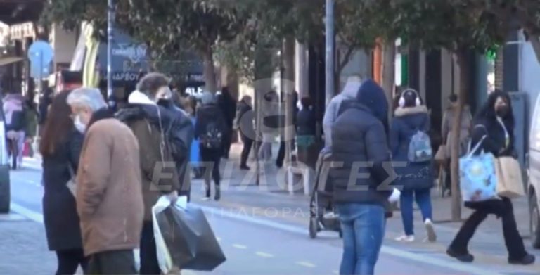 Σέρρες: Ουρές έξω από τα καταστήματα 1η μέρα λειτουργίας (video)