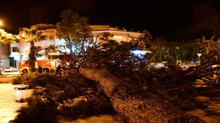 Προβλήματα από ισχυρούς ανέμους στη Θεσσαλονίκη. «Έβρεξε» προβλήματα σε Πιερία και Ημαθία