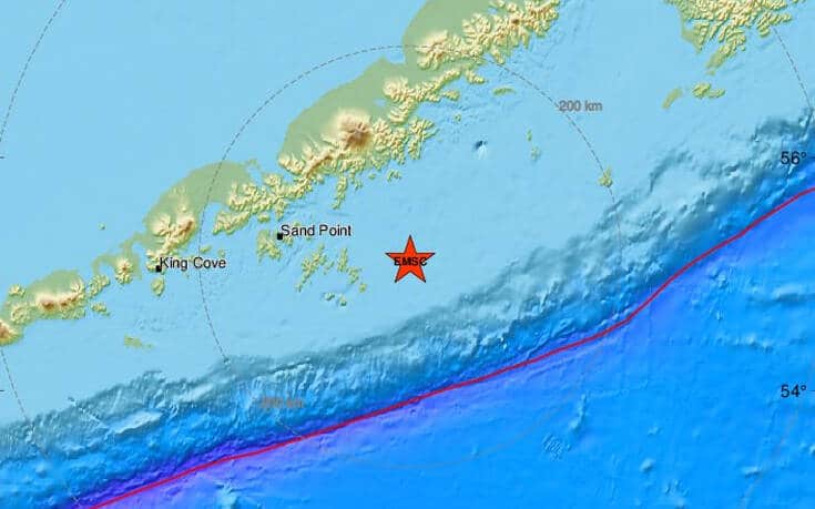 Ισχυρός σεισμός στην Αλάσκα- Προειδοποίηση για τοσυνάμι