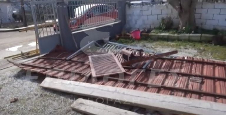 Σέρρες: Εικόνες καταστροφές στην Τούμπα μετά τον χθεσινό ανεμοστρόβιλο (video)