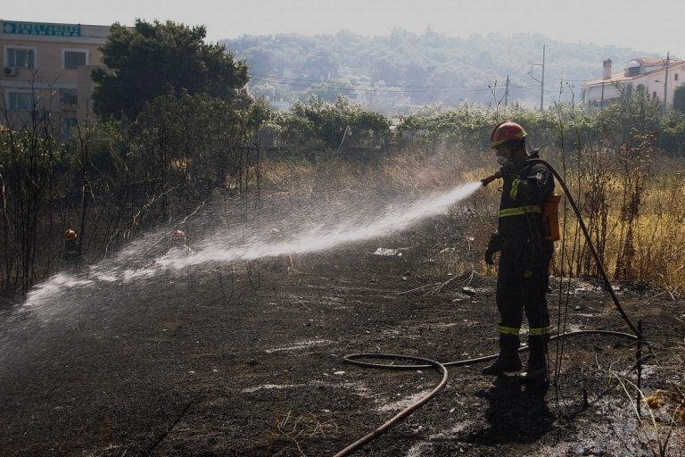 Τανάγρα: Δεκάδες πυροσβέστες και οχήματα στη μάχη με τις φλόγες