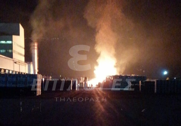 Σέρρες: Κατασβέστηκε η φωτιά στον αύλειο χώρο στο εργοστάσιο της Fibran