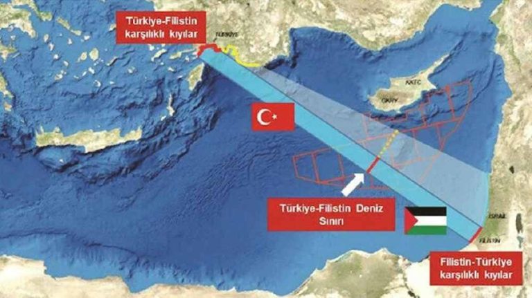Κοινά θαλάσσια σύνορα μεταξύ Τουρκίας και Παλαιστίνης ζητά ο προκλητικός εμπνευστής της «Γαλάζιας Πατρίδας» (φωτο)