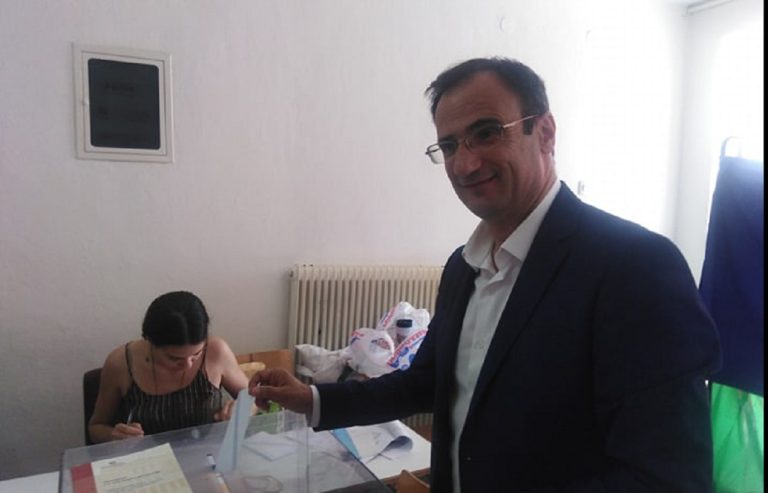 Ψήφισε ο νέος δήμαρχος Σερρών Αλέξανδρος Χρυσάφης
