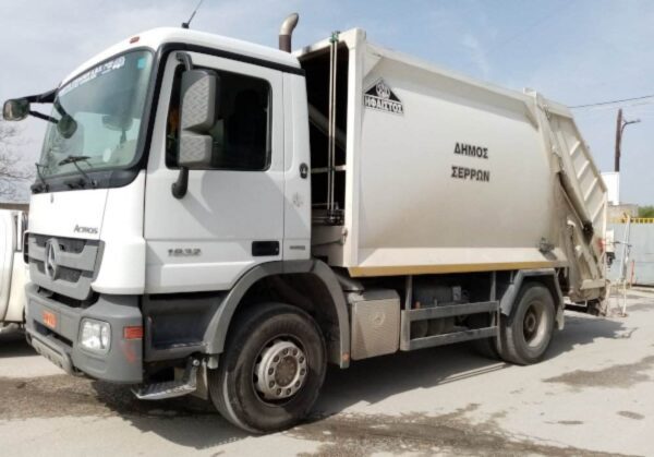 απορριμματοφόρο του δήμου Σερρών