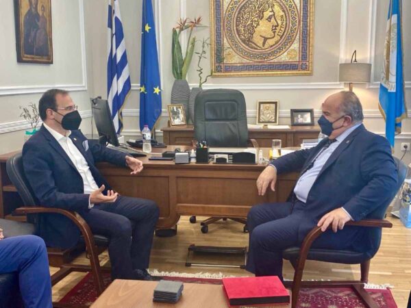 Συνάντηση του Δημάρχου Σερρών με τον Πρόεδρο της ΓΣΕΒΕΕ Γιώργο Καββαθά