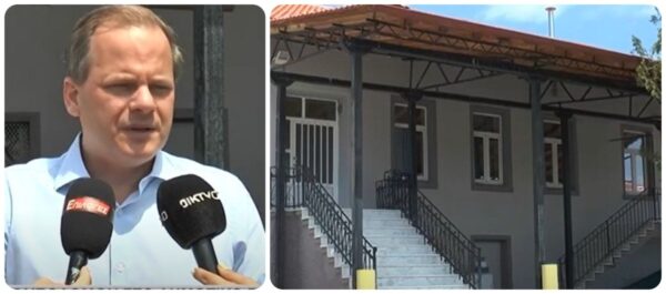 Ο Κώστας Καραμανλής στο δημοτικό σχολείο της Τούμπας: "Στολίδι για την περιοχή"