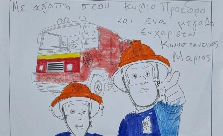 Συγκινεί 6χρονος στη Θεσσαλονίκη – Το “ευχαριστώ” στα ΚΤΕΛ, το πρόβλημα υγείας και η ζωγραφιά