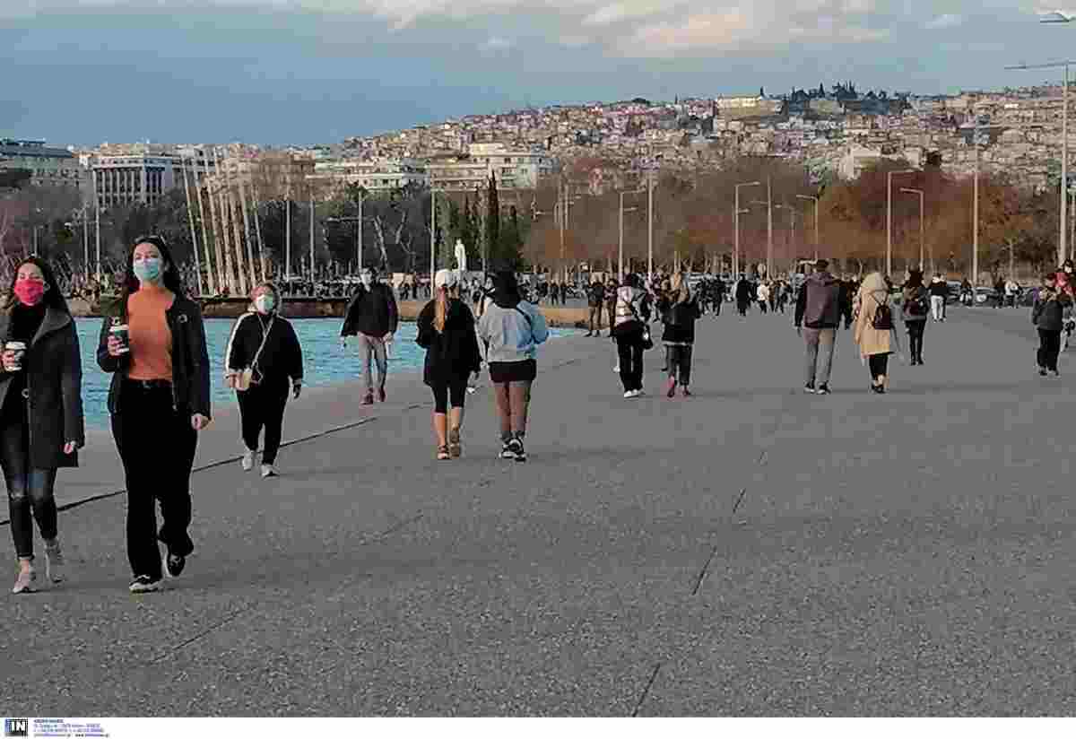 Θεσσαλονίκη παραλια κοσμος