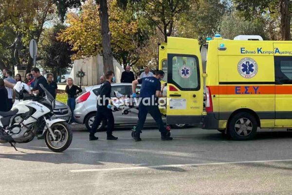 Σοβαρό τροχαίο στο κέντρο της Θεσσαλονίκης – Πέντε άτομα στο νοσοκομείο