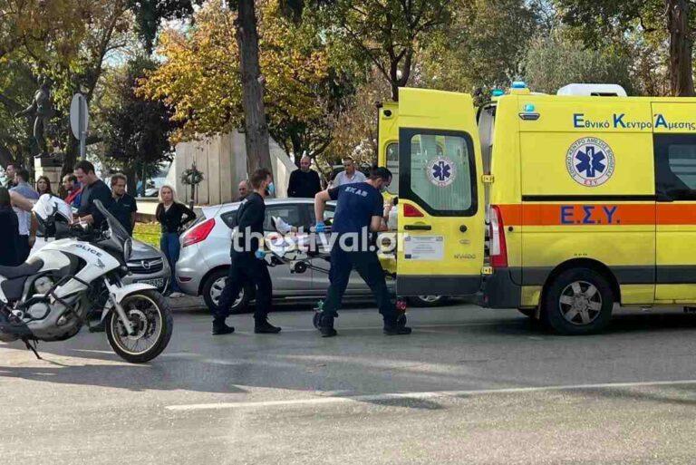 Σοβαρό τροχαίο στο κέντρο της Θεσσαλονίκης – Πέντε άτομα στο νοσοκομείο- video