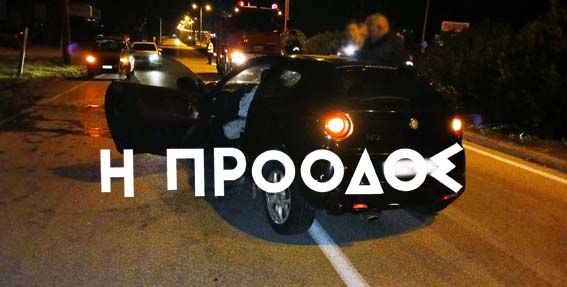 Σέρρες: Αυτοκίνητο προσέκρουσε σε κολώνα της ΔΕΗ-φωτο