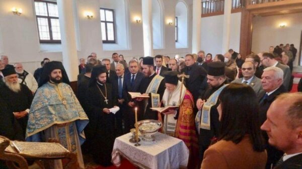 Αγιασμός των υδάτων στην Τρίγλια από τον Οικουμενικό Πατριάρχη Βαρθολομαίο