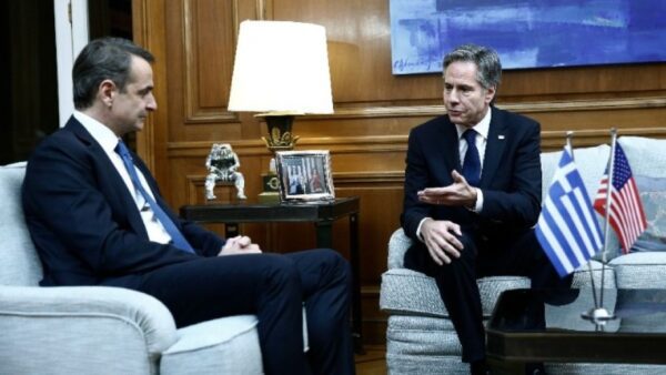 Συνάντηση Μητσοτάκη-Μπλίνκεν στο Μέγαρο Μαξίμου