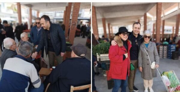 Επίσκεψη Τάσου Χατζηβασιλείου στη Λαϊκή αγορά της Ηράκλειας Σερρών