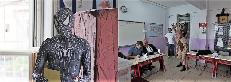 Ψήφισε ο «Σπάιντερμαν» και ένας «Τάρανδος» στις εκλογές στην Τουρκία