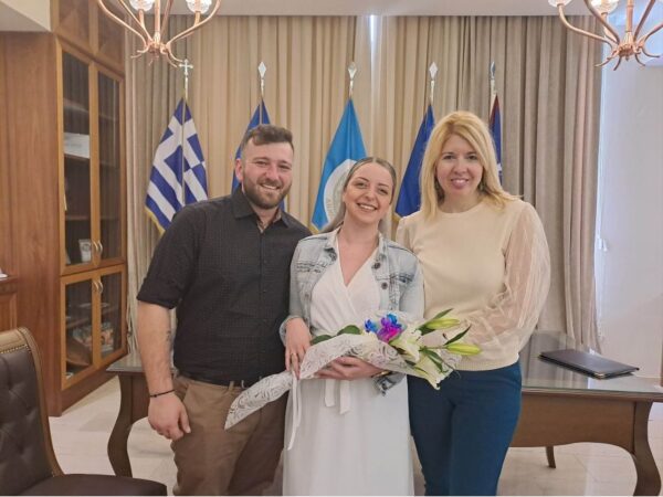 Σέρρες: Παντρεύτηκαν η Χρυσούλα Μαρία Κλειτσιώτου και ο Παναγιώτης Κατακίδης