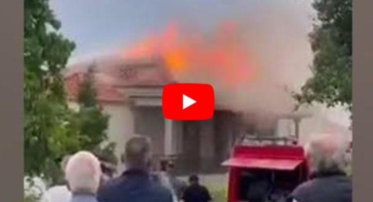 Σέρρες: Σπίτι κάηκε ολοσχερώς από κεραυνό στο Αηδονοχώρι- video