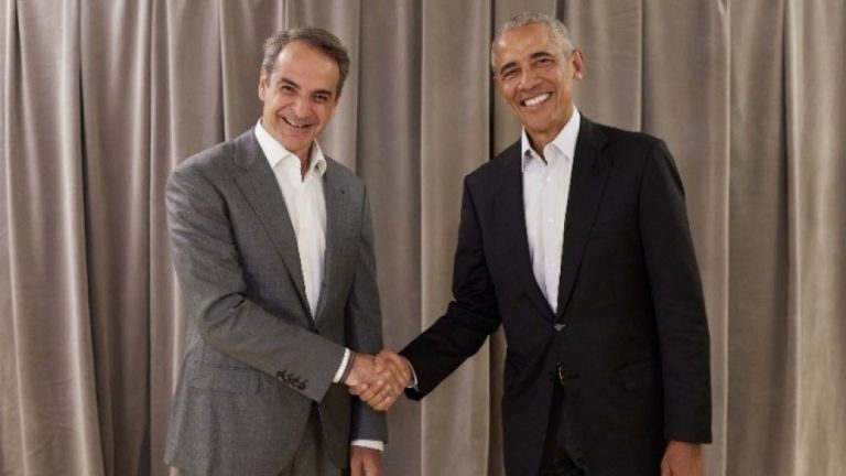 Ομπάμα-Μητσοτάκης: «Οι αξίες που μοιραζόμαστε αντηχούν πιο δυνατά στην Ελλάδα»