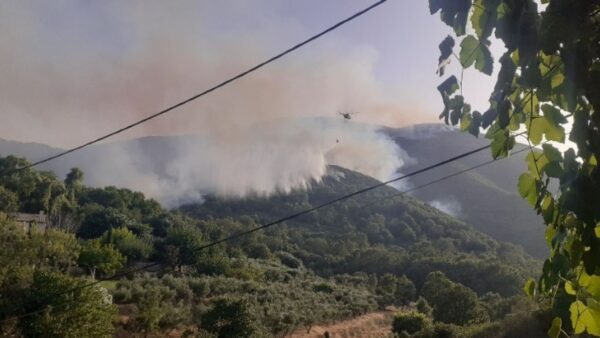 Συνεχίζεται η μάχη με τις φλόγες σε Ρόδο, Κάρυστο, Κέρκυρα και Δερβενάκια Αχαΐας
