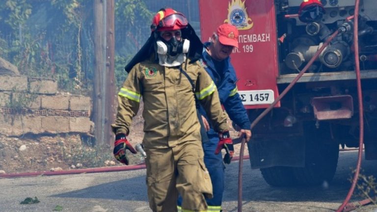 Τραυματίστηκε πυροσβέστης στην πυρκαγιά στο Βελεστίνο - Φέρει εγκαύματα β' βαθμού